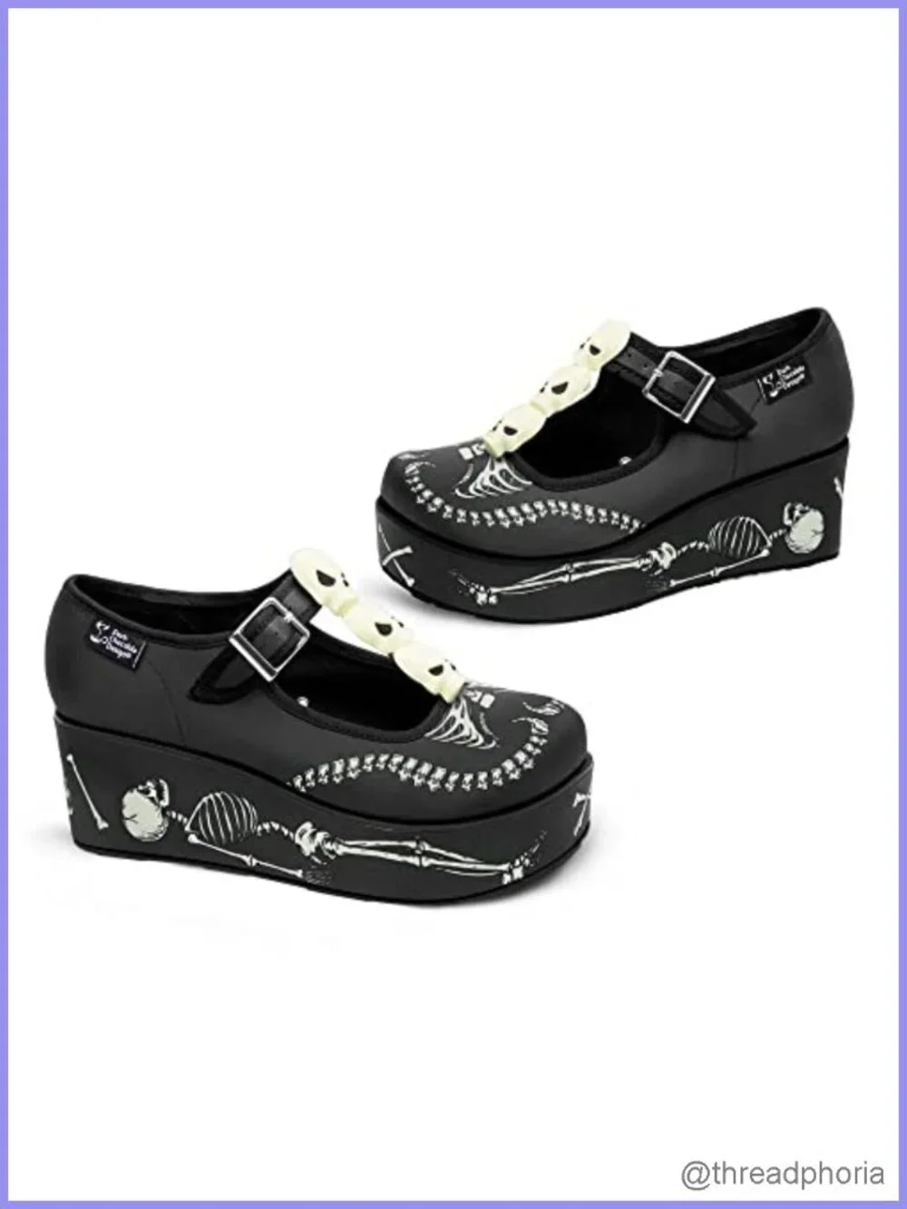 Wedge Heel Platform Mary Jane Shoes Adjustable Buckle Strap